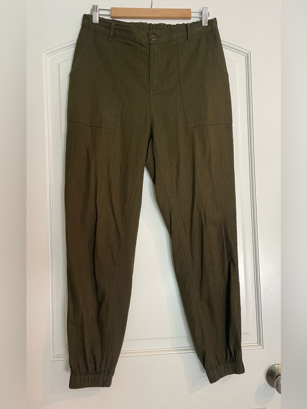 Bridge & Burn Men's Olive Green Casual Pants Cotton Blend Size M